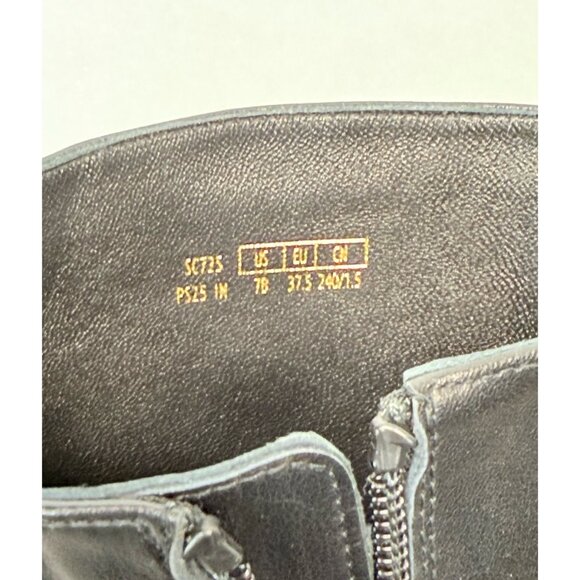 New Stuart Weitzman Soho Knee High Boot Black Leather Sz 7 - Picture 16 of 16